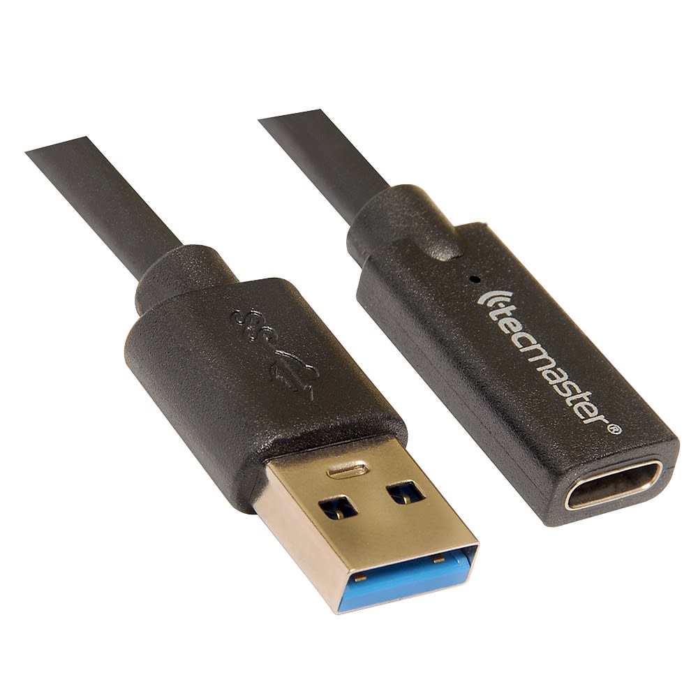 Cable Ss Otg Usb 3.0 Macho A Tipo-C 3.2 Hembra Gen1 1.5 Metros Tm-200546 0