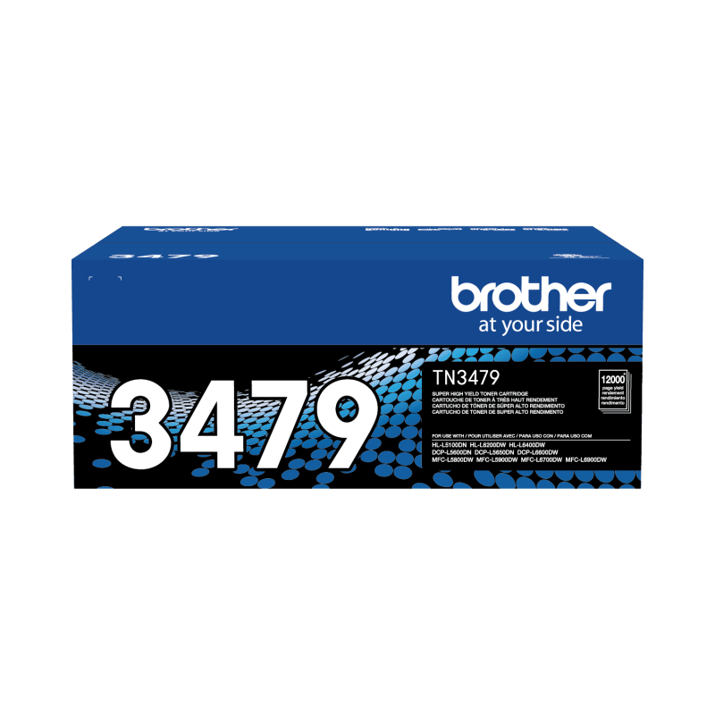 Toner Brother Tn-3479 Alto Rendimiento 12.000 Páginas Negro2