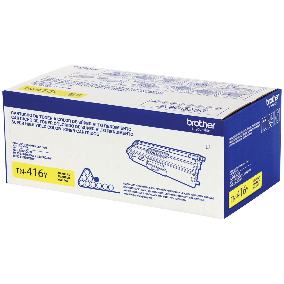 Toner De Impresora Brother Tn-416Y 6500 Páginas Iso Bc4 Amarillo2