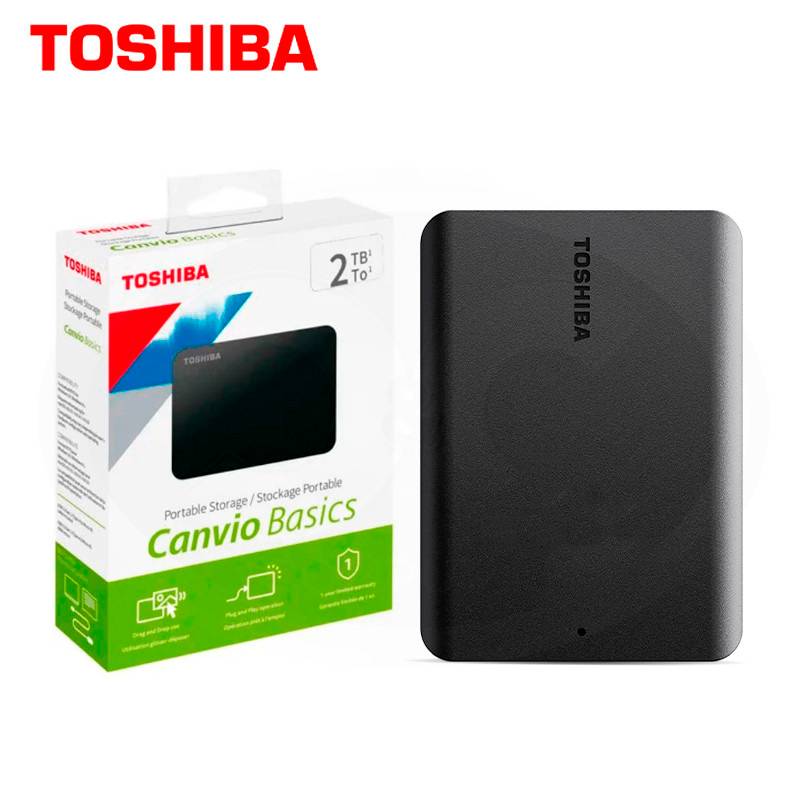 DISCO DURO EXTERNO PORTÁTIL TOSHIBA CANVIO BASICS 2TB USB 3.03