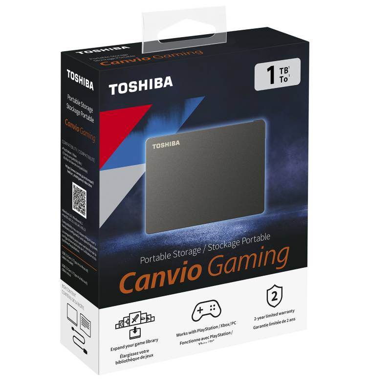 DISCO DURO EXTERNO TOSHIBA CANVIO GAMING 1TB USB 3.0 HDTX110XK3AA4