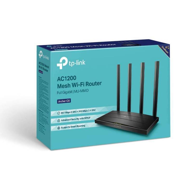 ROUTER INALÁMBRICO TP-LINK ARCHER C6 AC1200 300M GIGABIT MU-MIMO2