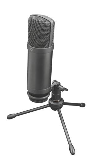 MICRÓFONO PARA STREAMING TRUST EMITA PLUS BRAZO FLEXIBLE FILTRO ANTIPOP SHOCK MOUNT GXT2522