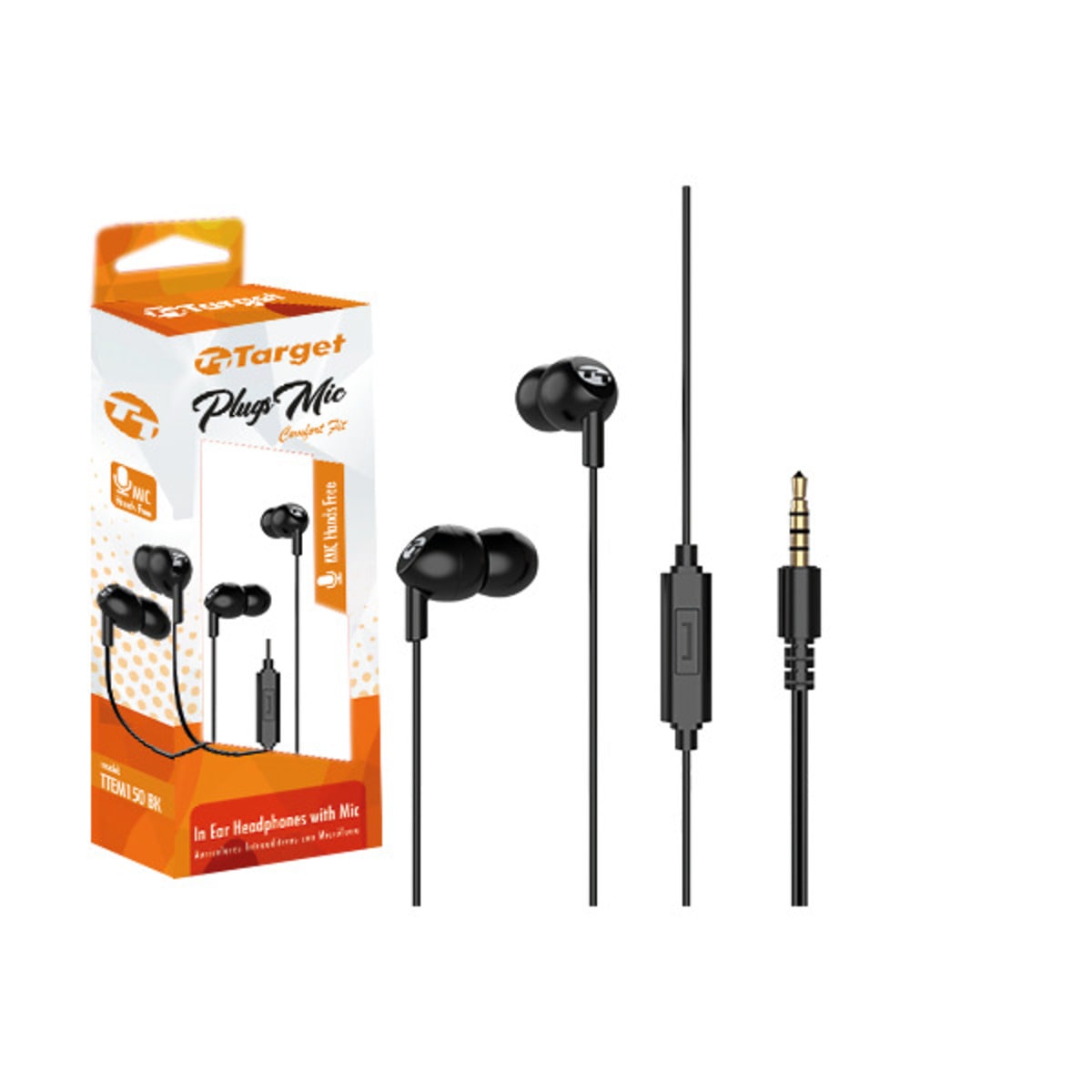 Audifonos Target Comfort Fit Manos Libres Tt-Em1507