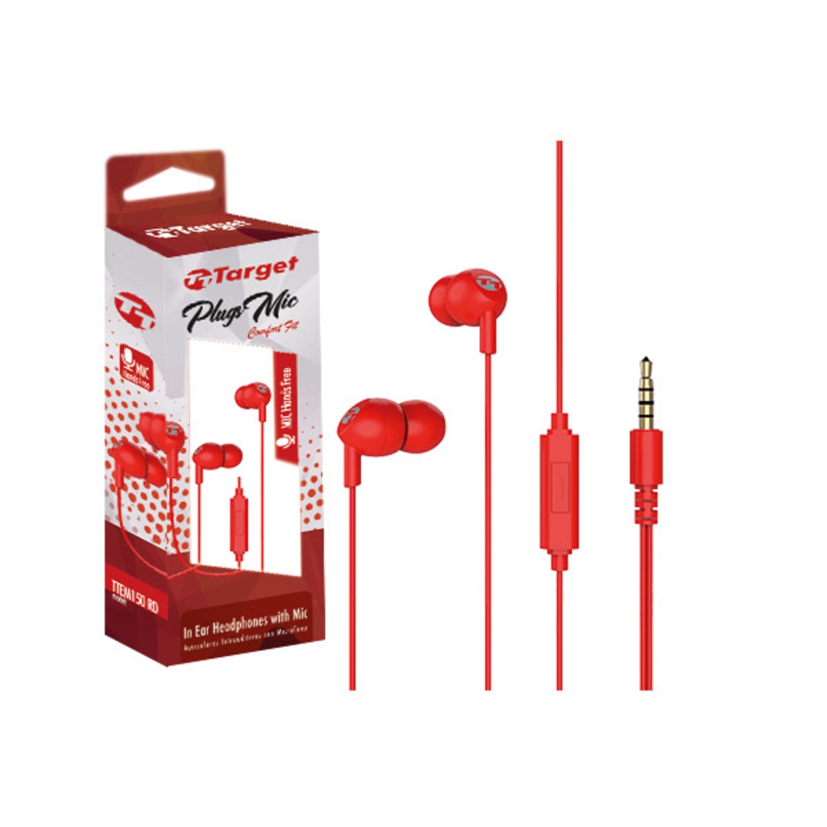 Audifonos Target Comfort Fit Manos Libres Tt-Em1505