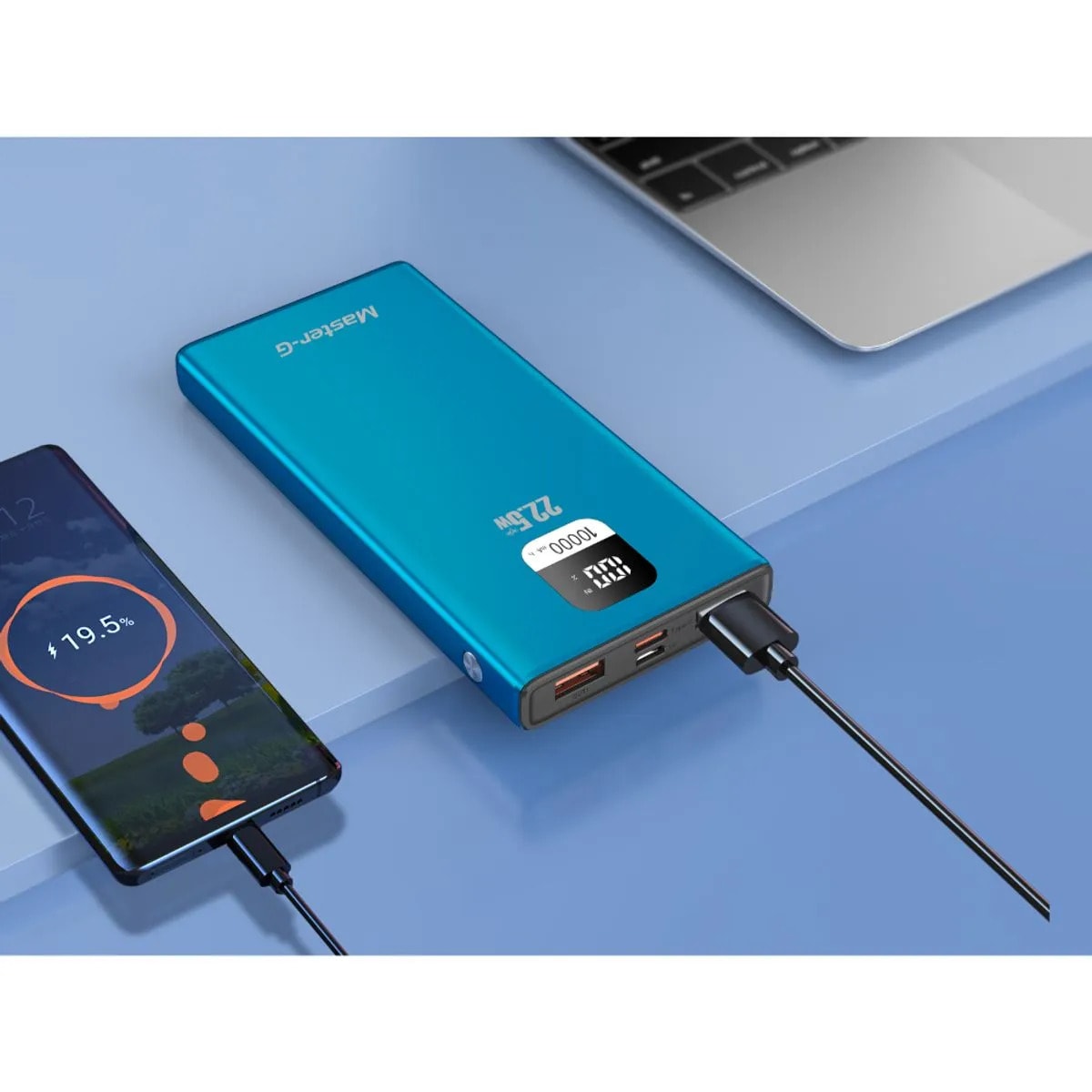 Power Bank Master-G 10.000 Mah Pd 22.5W C/Cable Usb-C Ucp10Lpd3