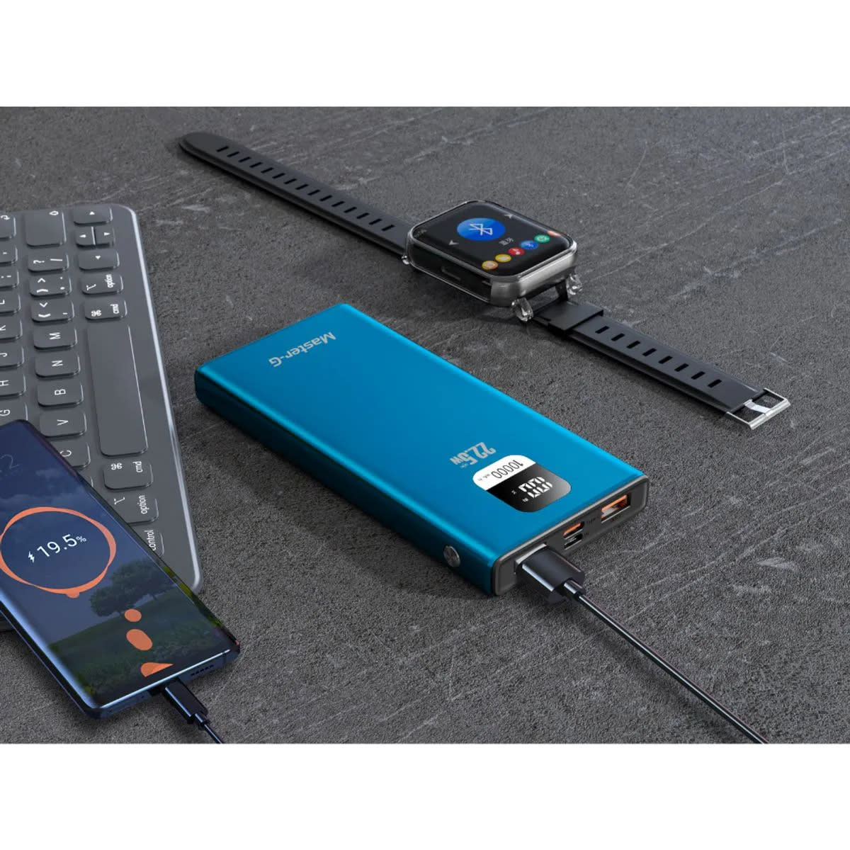 Power Bank Master-G 10.000 Mah Pd 22.5W C/Cable Usb-C Ucp10Lpd5