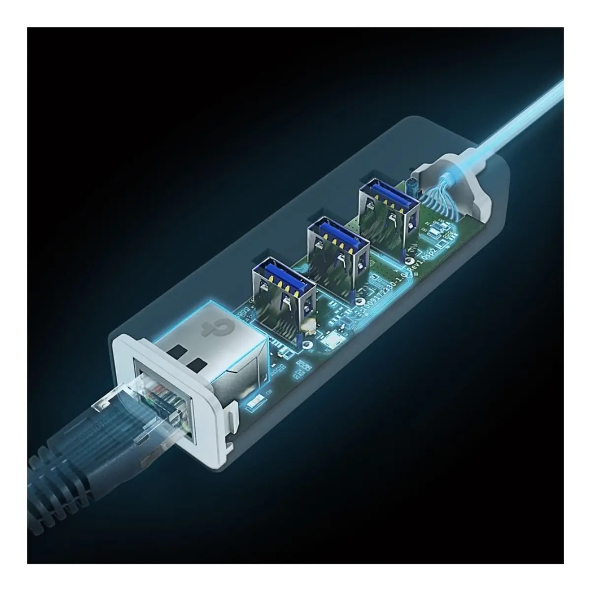 Adaptador Usb C Tp-link Hub 3 Puertos Usb 3.0 Rj-45 Ethernet UE330CUSB4