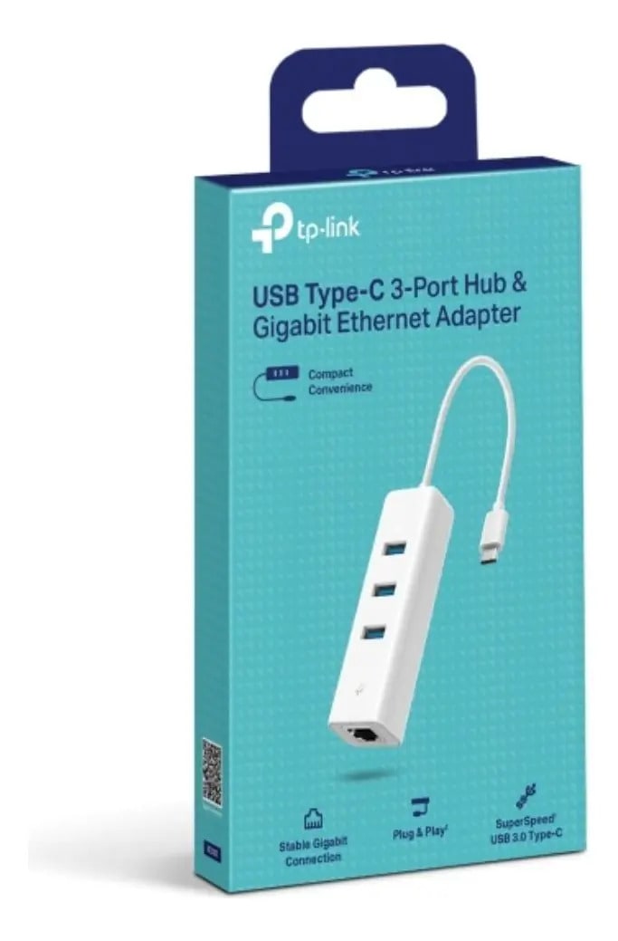 Adaptador Usb C Tp-link Hub 3 Puertos Usb 3.0 Rj-45 Ethernet UE330CUSB2