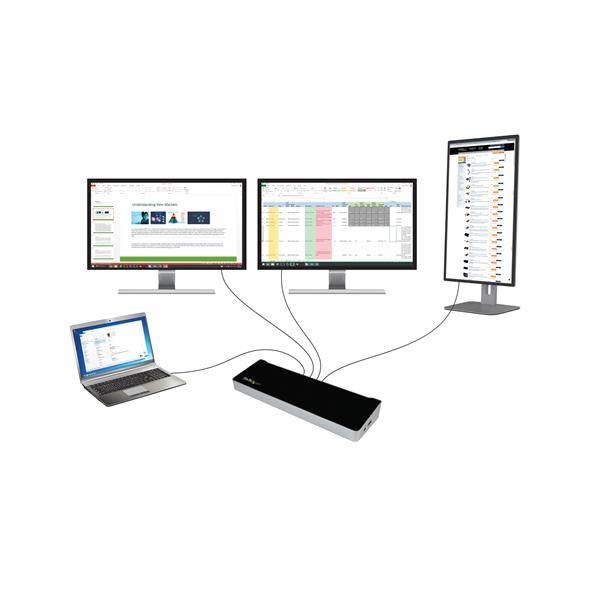 DOCKING STATION USB 3.0 HDMI x1 DP x2 USB 3.0 x4 RJ-45 GIGABIT3