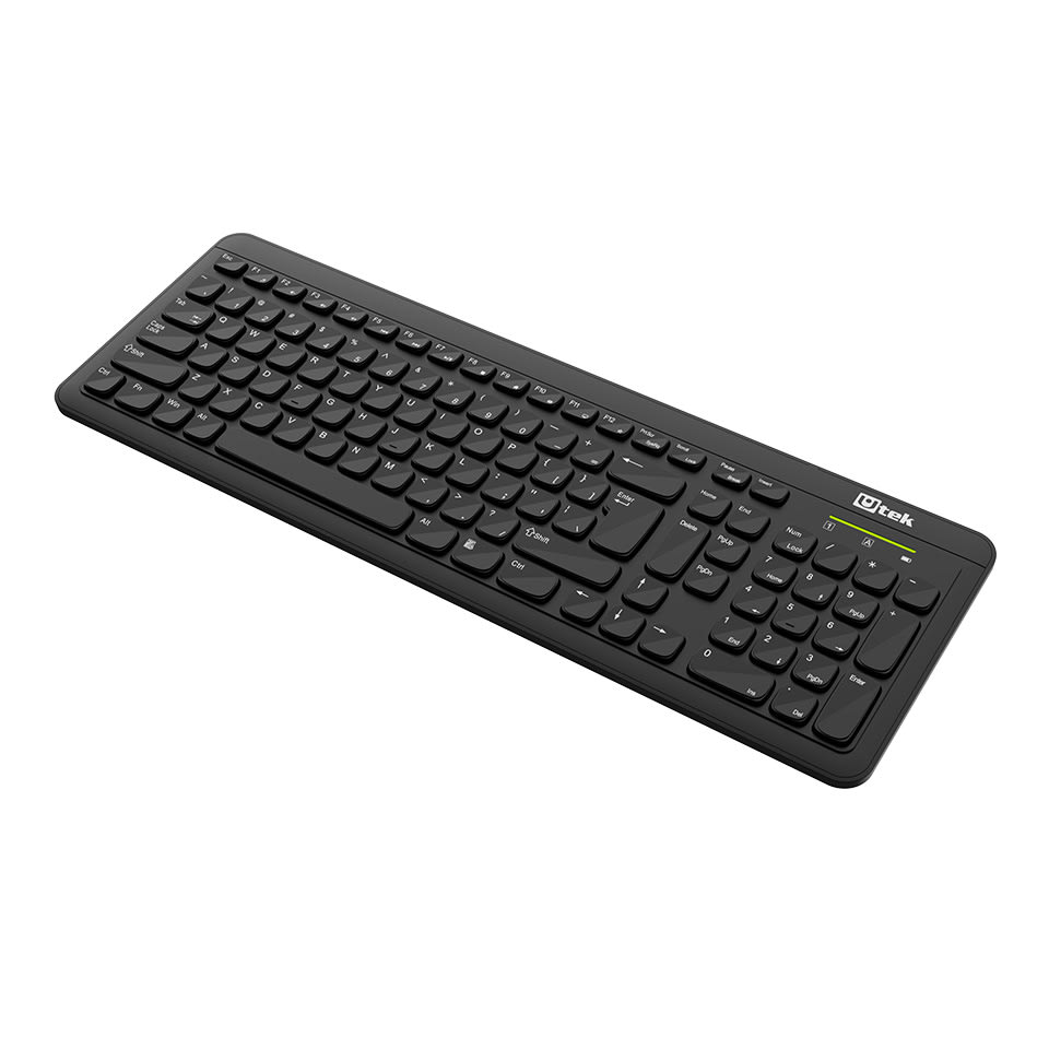 Teclado Inalámbrico Utek Teclas Tipo Isla 1 Pila Aaa Ut-Kbw12004