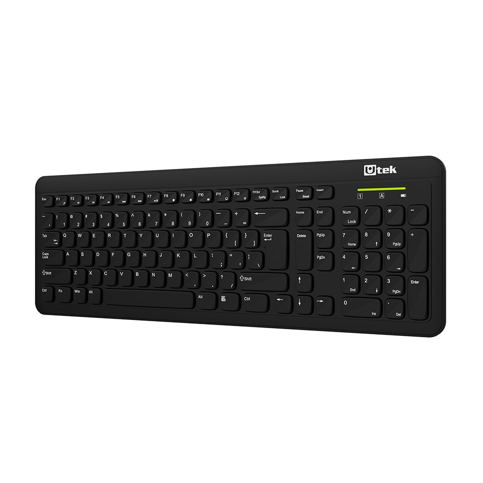 Teclado Inalámbrico Utek Teclas Tipo Isla 1 Pila Aaa Ut-Kbw12002