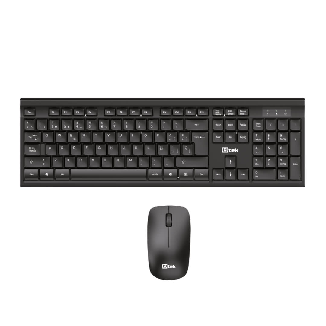 Kit De Teclado Y Mouse Inalámbrico Utek 1200Dpi Ut-Ktd450W 0