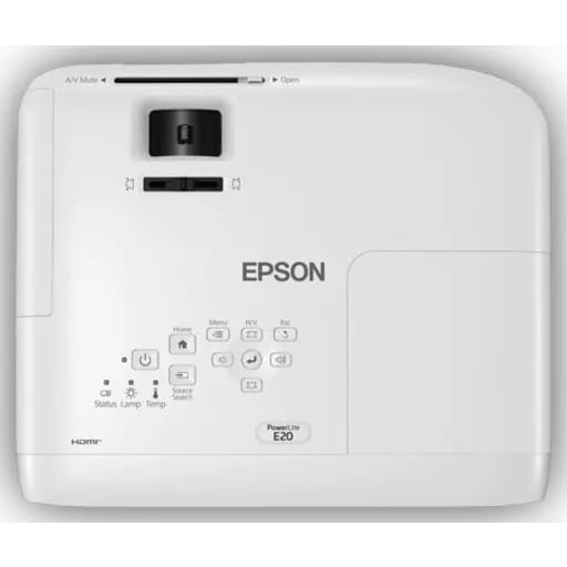 PROYECTOR EPSON POWERLITE E20 3400 LÚMENES  XGA 1024 X 764 USB HDMI AUDIO V11H9810203