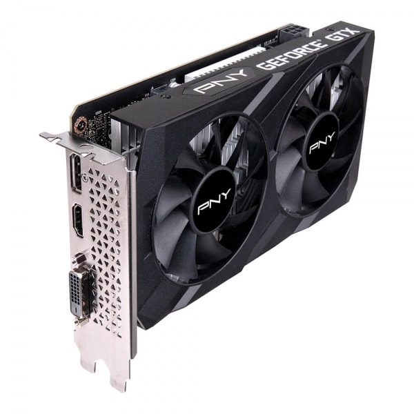 TARJETA DE VIDEO PNY NVIDIA GEFORCE GTX 1650 4GB GDDR6 PCI-e 3.0 x16 DP DVI-D HDMI ATX 2xFAN3