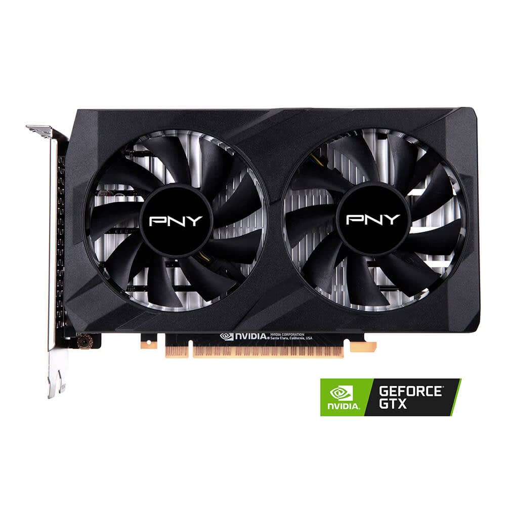 TARJETA DE VIDEO PNY NVIDIA GEFORCE GTX 1650 4GB GDDR6 PCI-e 3.0 x16 DP DVI-D HDMI ATX 2xFAN2