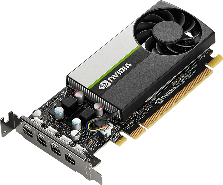 TARJETA DE VIDEO PNY NVIDIA QUADRO T1000 4GB GDDR6 128-BIT 4X mDP PCIe 3.0 x16 LOW PROFILE3