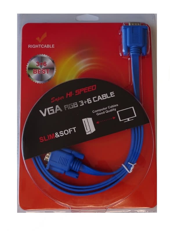 Cable VGA Plano Alta Velocidad 1.5m  0