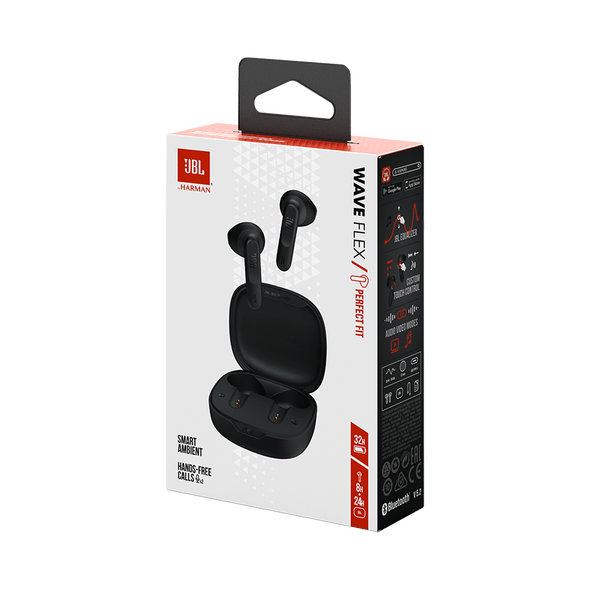 AUDÍFONOS JBL INALÁMBRICOS WAVE FLEX BLUETOOTH 5.2 JBLWFLEXBLK2