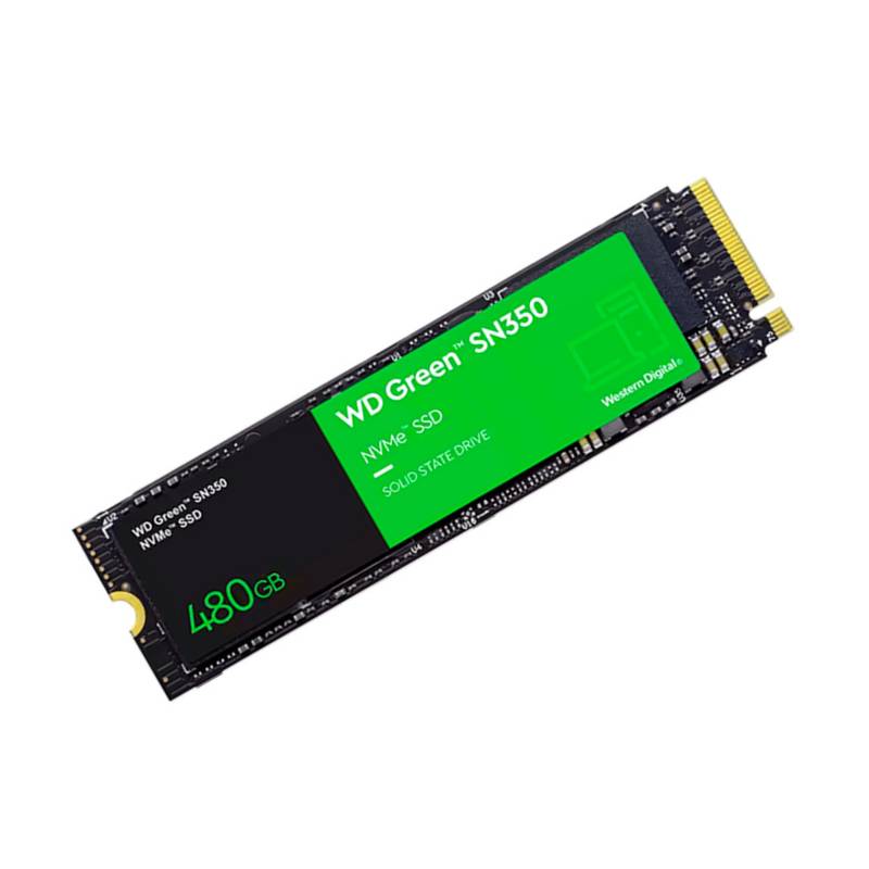 DISCO DE ESTADO SÓLIDO WESTERN DIGITAL GREEN NVME M.2 480GB LECTURA 2400MB/s ESCRITURA 900MB/s 0