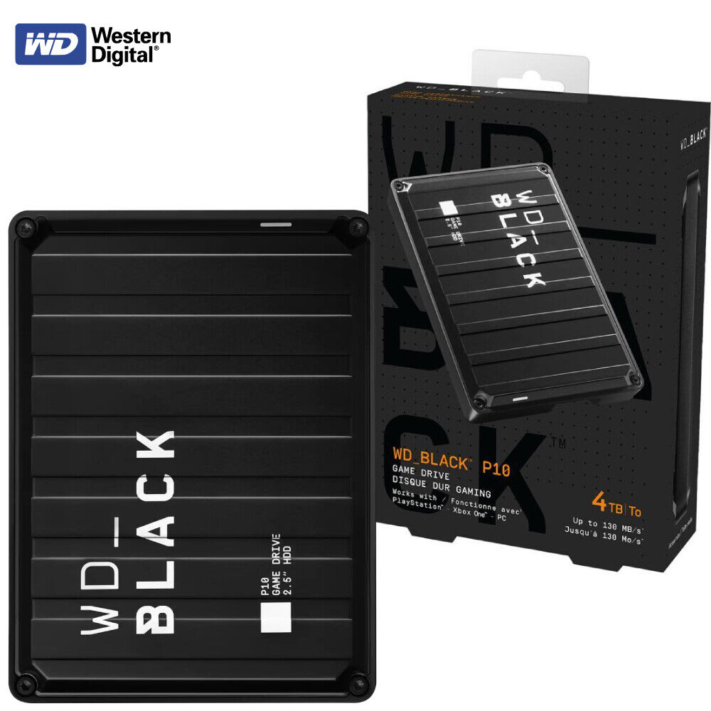 DISCO DURO EXTERNO WESTERN DIGITAL P10 GAMER 4TB 2.5