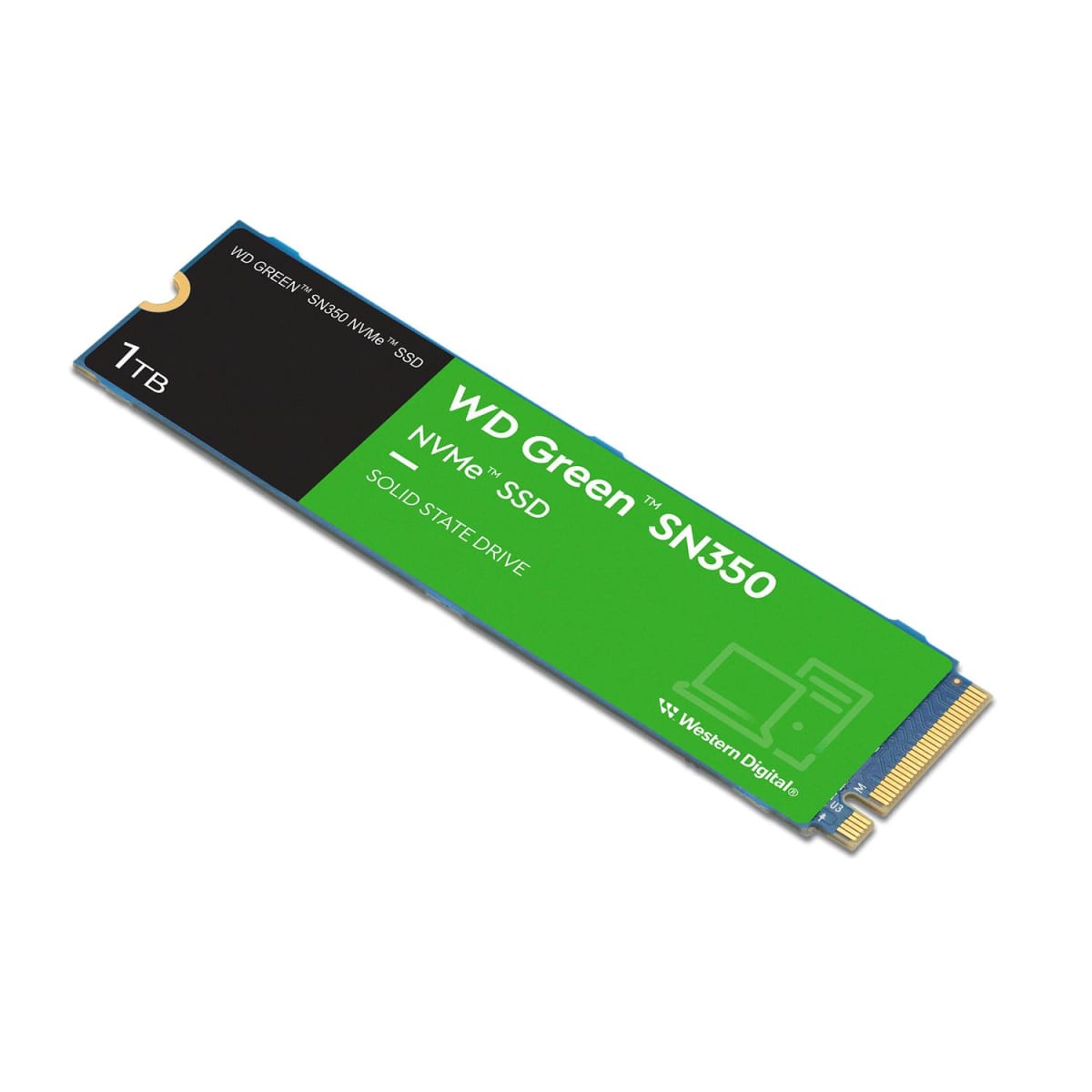 UNIDAD SSD WESTERN DIGITAL NVME M.2 SN350 1TB 22*80 LE2400MB/s Es1850MB/s WDS100T2G0C 0