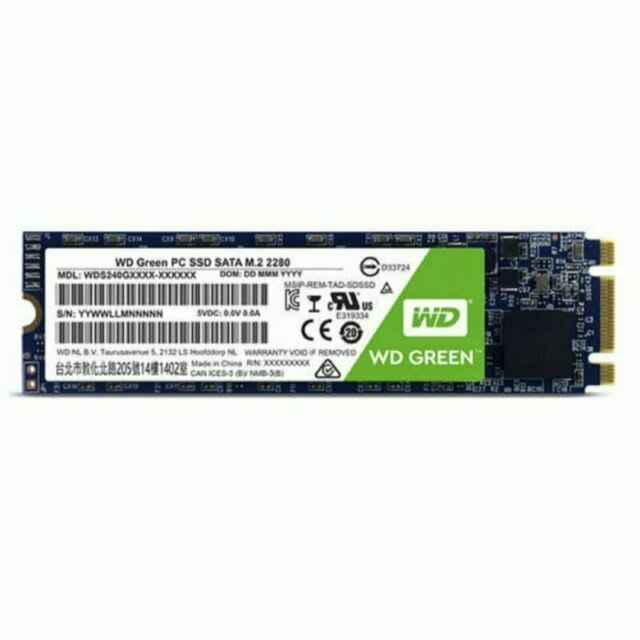 DISCO SSD WESTERN DIGITAL GREEN 480GB M.2 2280 SATA III 6GB/S 3D LEC 545 MB/S2