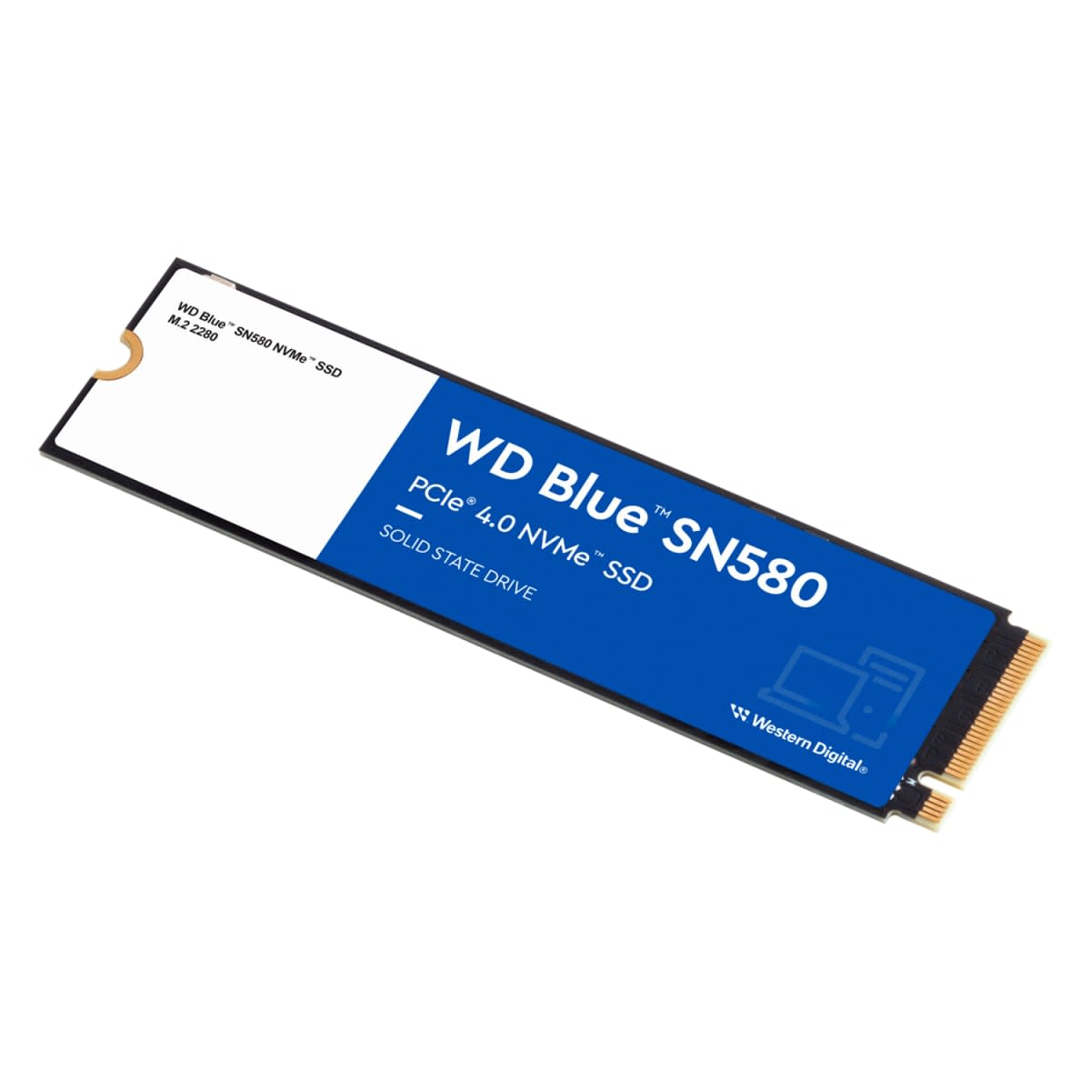 UNIDAD SSD WESTERN DIGITAL BLUE SN580 500GB M.2 2280 4X4 4000MB/S LEC 2000MB/S 0