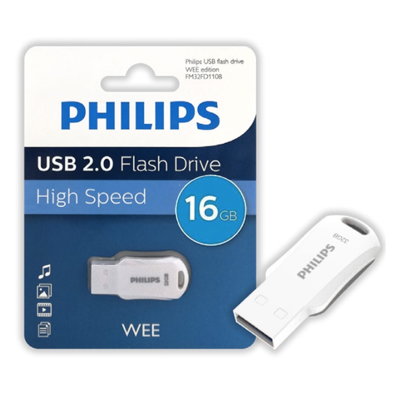 PENDRIVE PHILIPS WEE 16GB USB 2.0 0