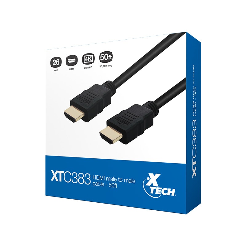 CABLE CONECTOR HDMI MACHO A HDMI MACHO 15 MTS RESOLUCION  XTC-3832