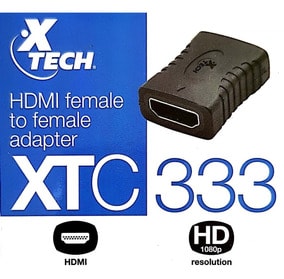ADAPTADOR CON CONECTOR HDMI HEMBRA A HEMBRA XTC-3333