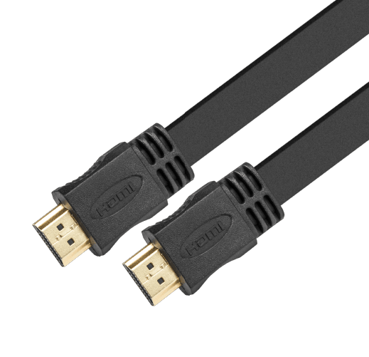 CABLE HDMI PLANO CON CONECTOR MACHO A MACHO XTECH XTC-410 RESOLUCIÓN HASTA 3840X2160P 3MTS 0