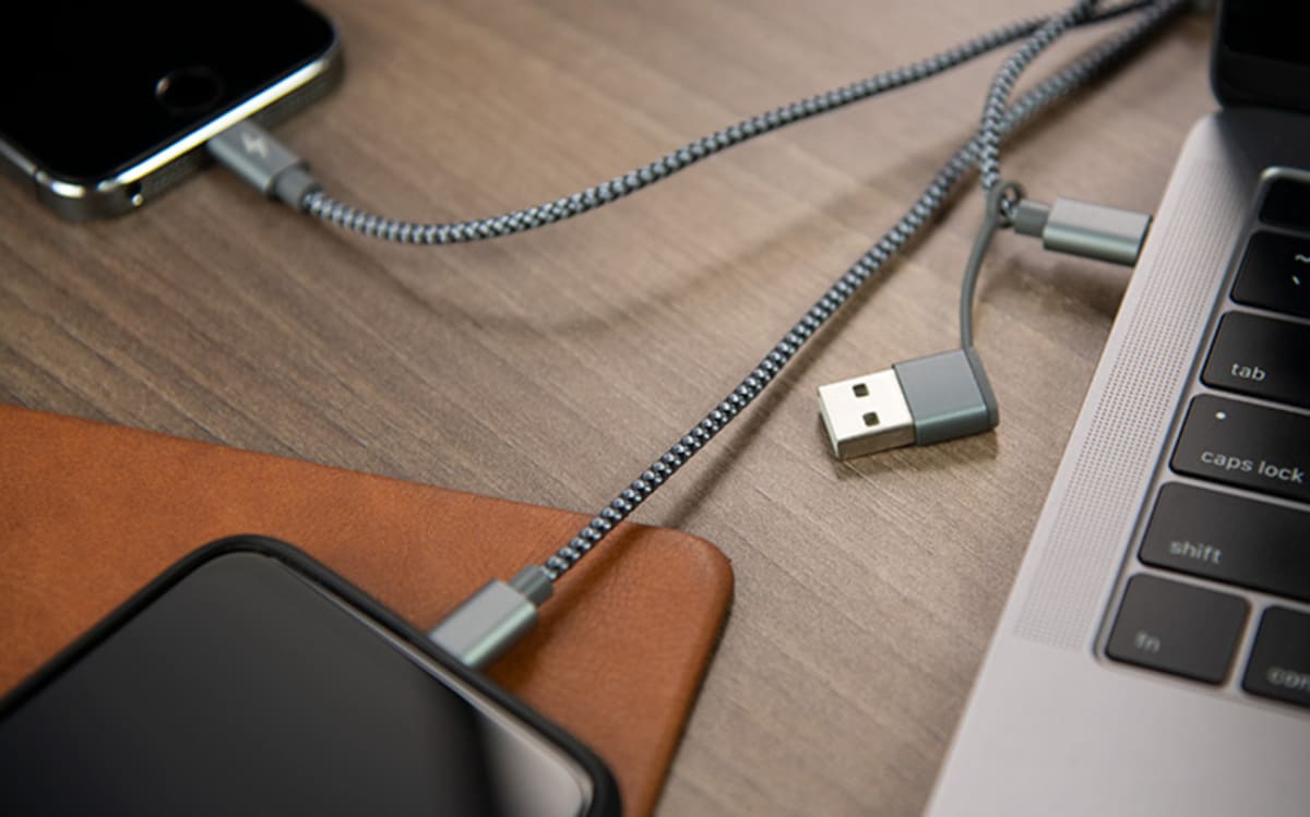 CABLE 5 EN 1 XTECH MICRO USB/LIGHTNING/TIPO-C XTC5602