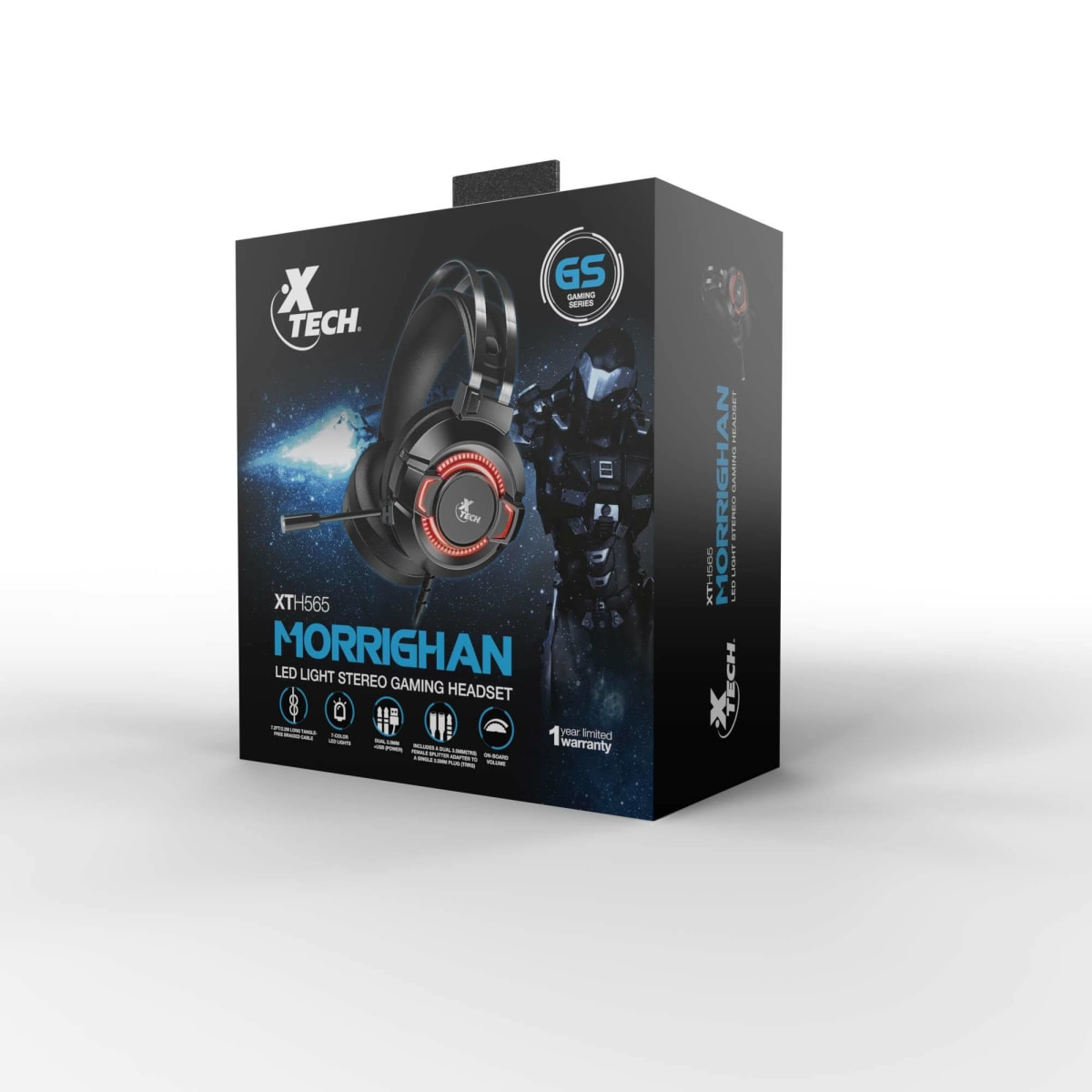 AUDIFONOS GAMER XTECH MORRIGHAN JACK 3.5MM LED 7 COLORES XTH-5655