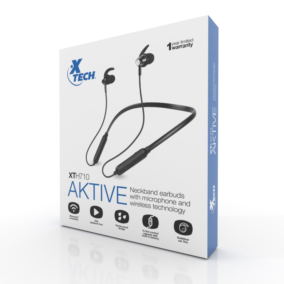 AUDÍFONOS  INALÁMBRICOS  XTECH XTH-710 CON  MIC BlUETOOTH CARGA POR  USB3