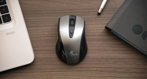 MOUSE INALÁMBRICO XTECH 2.4 GHZ 1600DPI 4 BOTONES XTM-315GY5