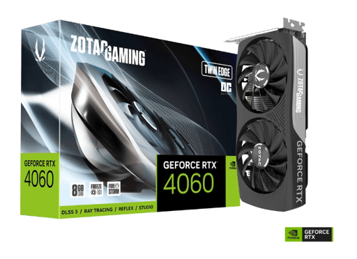 Tarjeta De Video Zotac Gaming Nvidia Geforce Rtx 4060 Twin Edge Oc 8Gb 128Bits Zt-D40600H-10M4