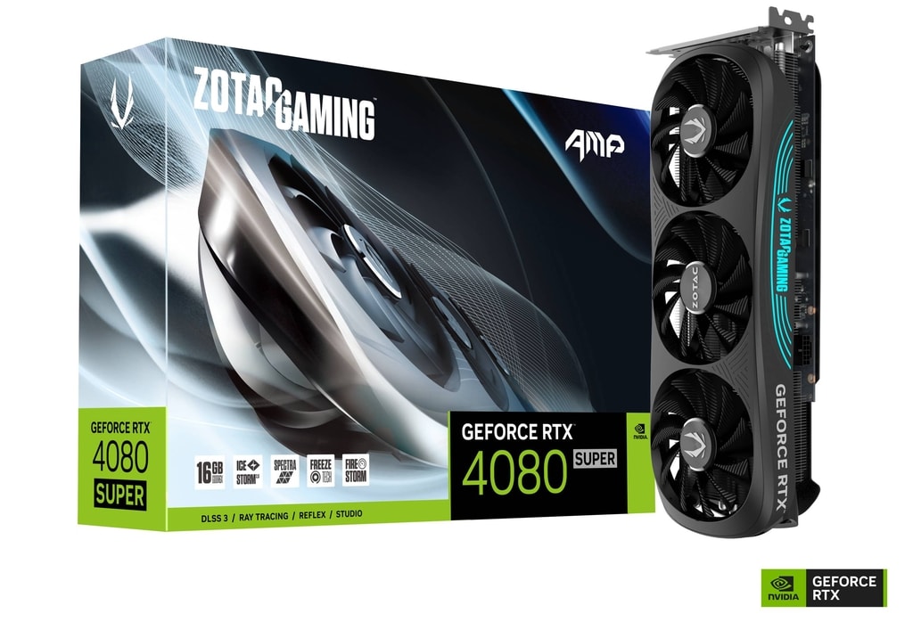 Tarjeta De Video Zotac Gaming Geforce Rtx 4080 Super Amp 16Gb Gddr6X Dlss 3.52