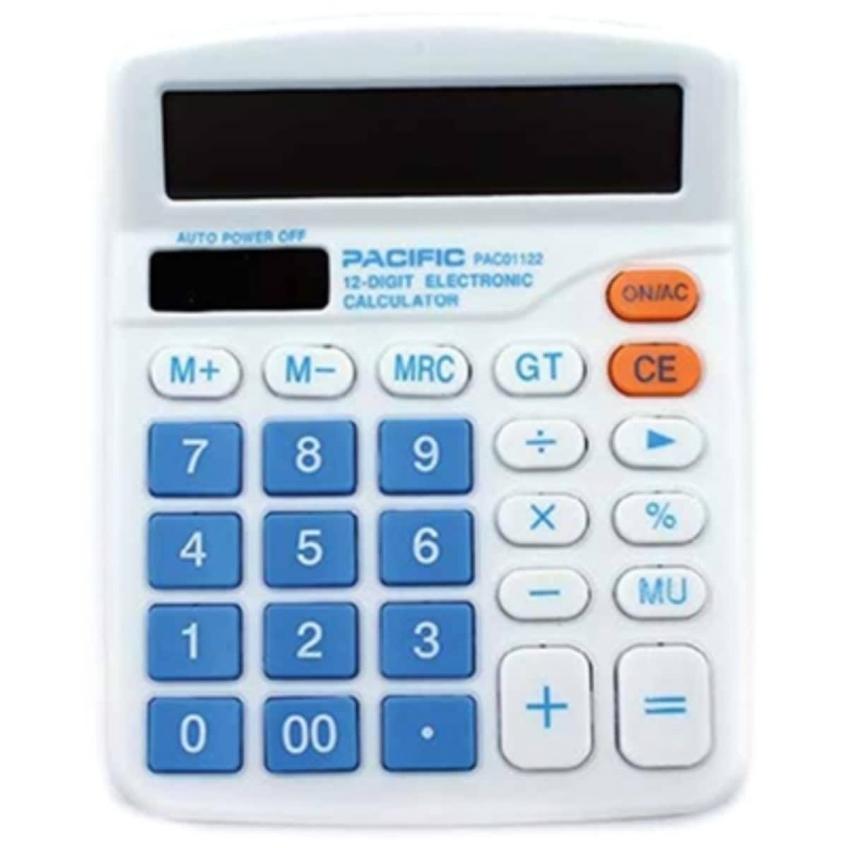 CALCULADORA ELECTRÓNICA PACIFIC 12 DIGITOS PAC01122 AZUL CLARO