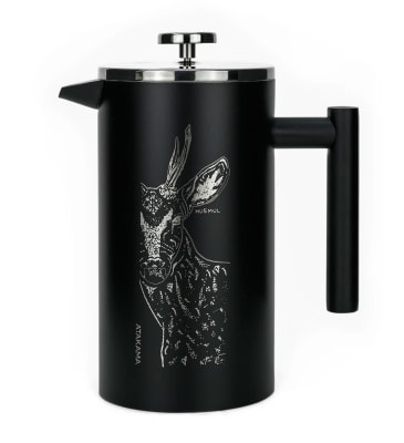 Cafetera Térmica Huemul Negra Prensa Francesa 1 Lt