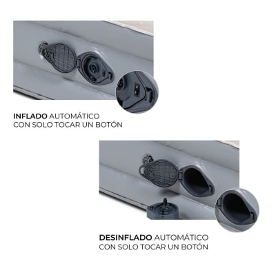 COLCHÓN INFLABLE CON BATERÍA 2 PLAZAS CHAGUAL