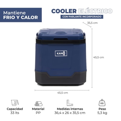 COOLER ELÉCTRICO QUEULAT AZUL