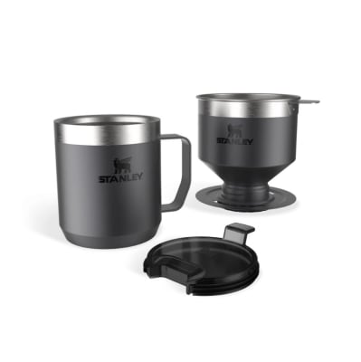 POUR OVER SET de Filtro Café + TAZA CAMPING NEGRO