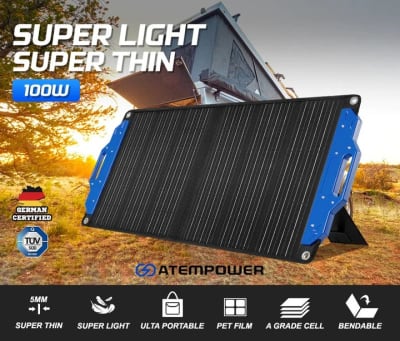 Panel Solar Plegable MONO Portátil 100W