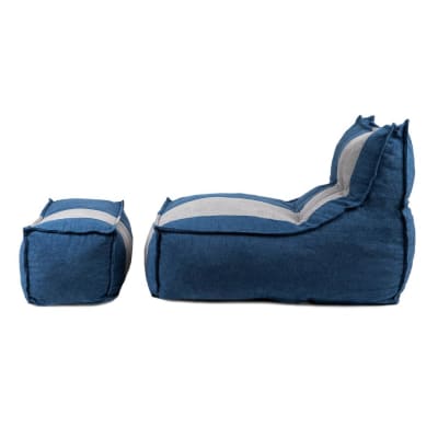 Sillón Pouf con apoya pies