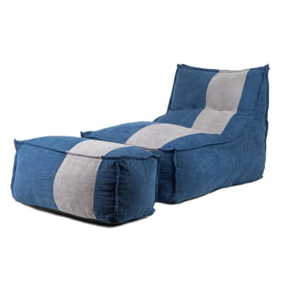 Sillón Pouf con apoya pies