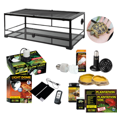 KIT PARA TORTUGA (TERRARIO 90x45x32 cm)