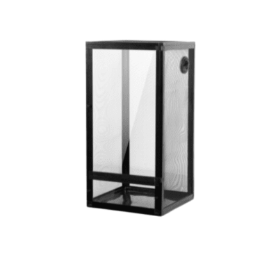 TERRARIO DE MALLA CON PUERTAS ACRILICAS DELANTERAS 45X45X65