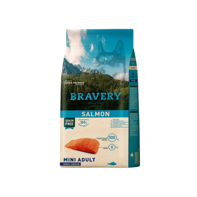 BRAVERY MINI ADULTO 7 KG (SABOR SALMON)