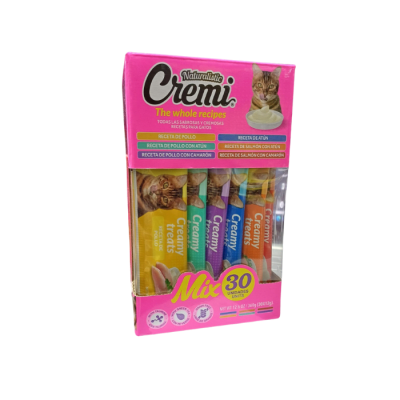 CREMI POLLO Y SALMON MIX 30 TUBOS